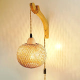 Bamboo Lantern Wall Lamp