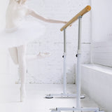Wooden Portable Ballet Bar Stretch Barre Dance Bar 1.5M Freestanding Ballet Bar